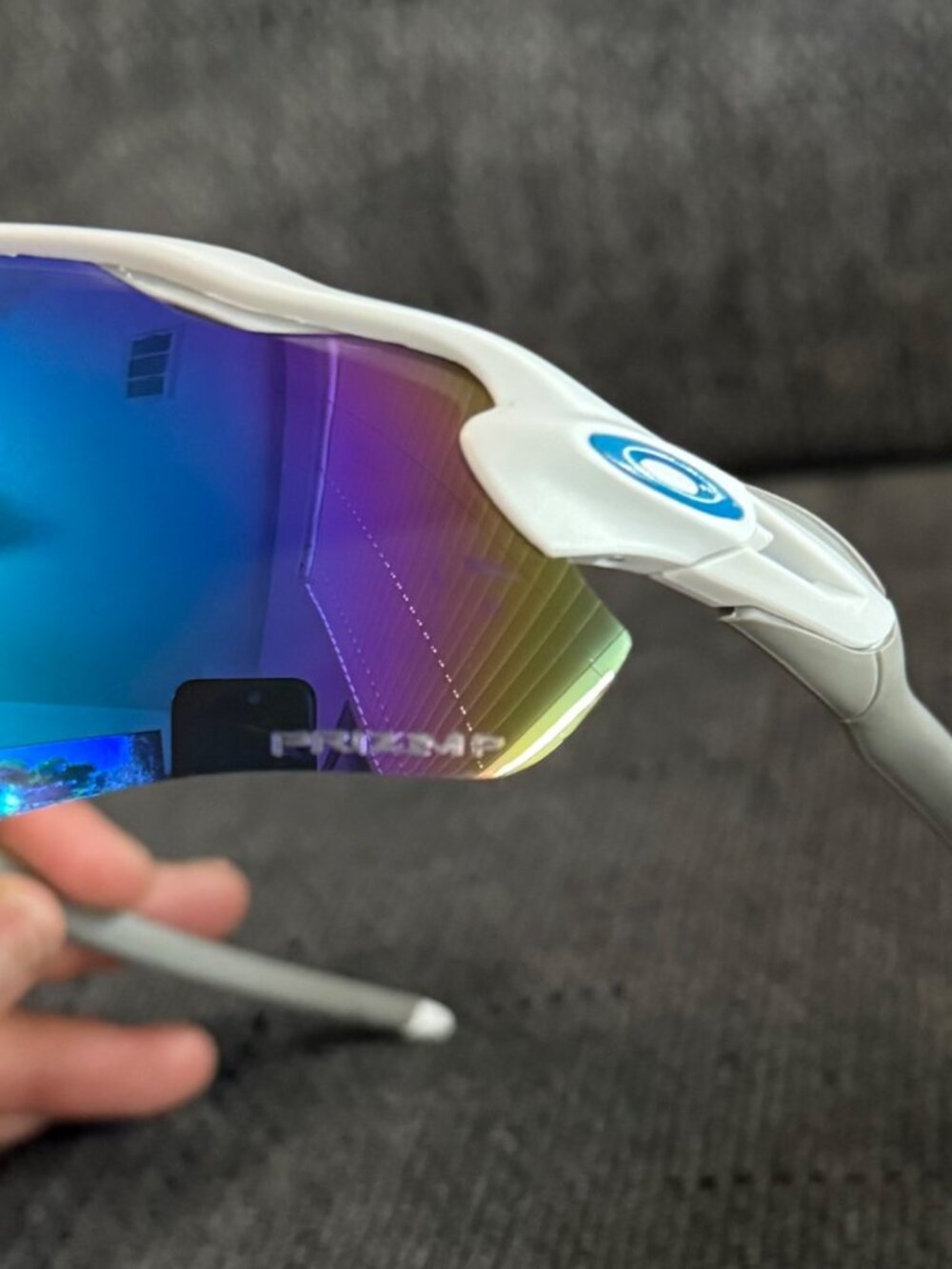 Oakley Radar EV PRIZM Polarized Blue OO9208 White-Gray Frame - Picture 10 of 10